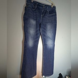 Maurices Dark Blue Boot Cut Jeans
